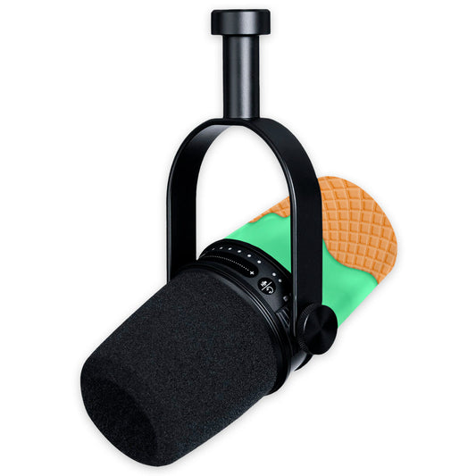 mint ice cream shure mv7 microphone skin