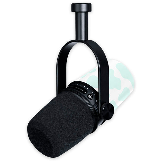 mint moo moo shure mv7 microphone skin