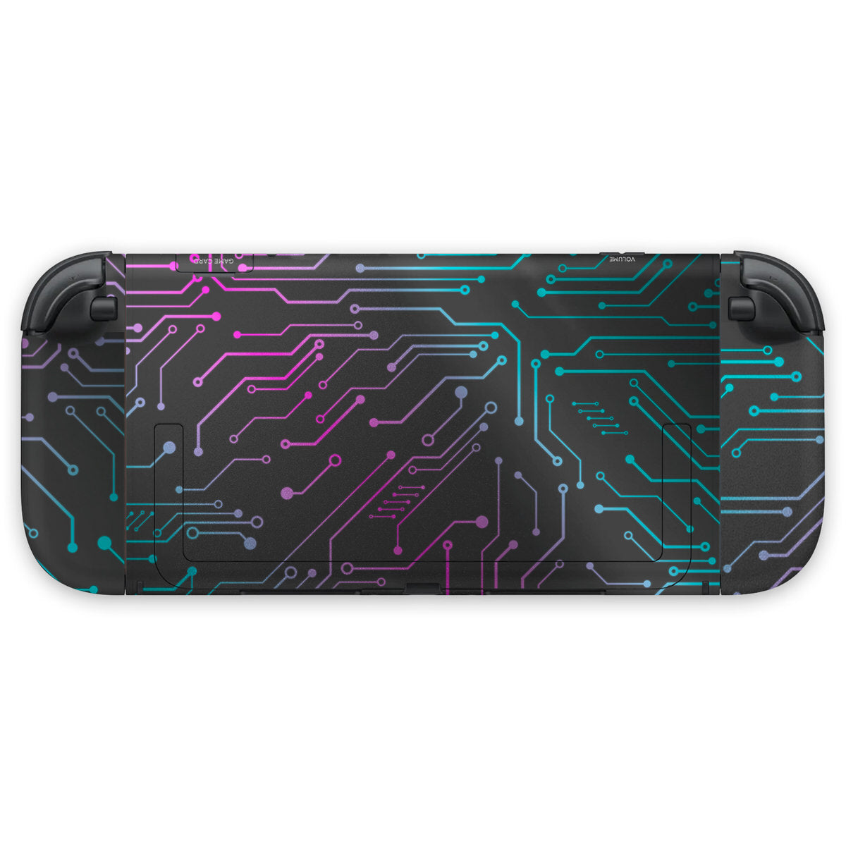 neon cybernetic nintendo switch 2 circuit console & joycon skins