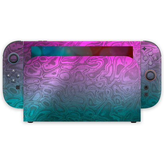 neon damascus nintendo switch 2 skins