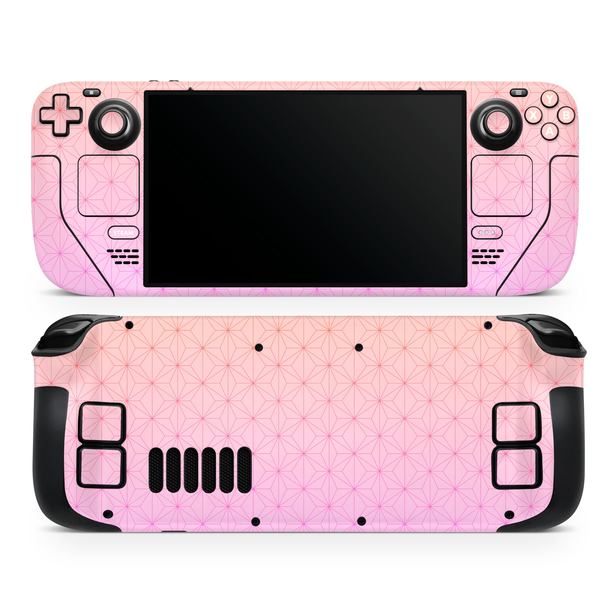 pastel asanoha steam deck oled skin