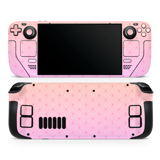 pastel asanoha steam deck oled skin