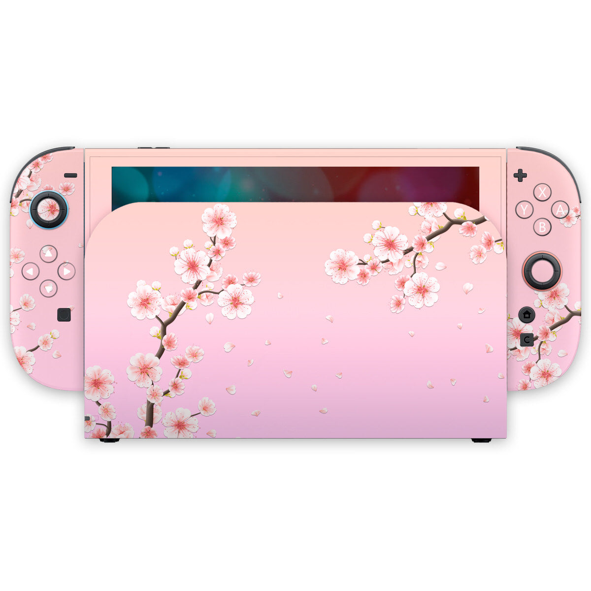 pastel cherry blossom nintendo switch 2 skin