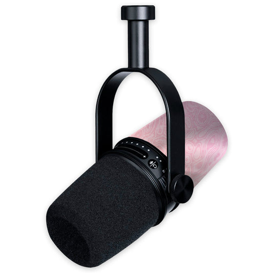 pastel damascus shure mv7 microphone skin
