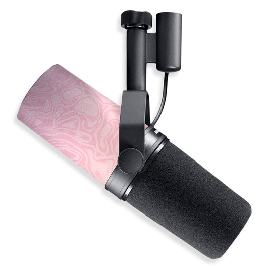pastel damascus shure sm7b microphone skin
