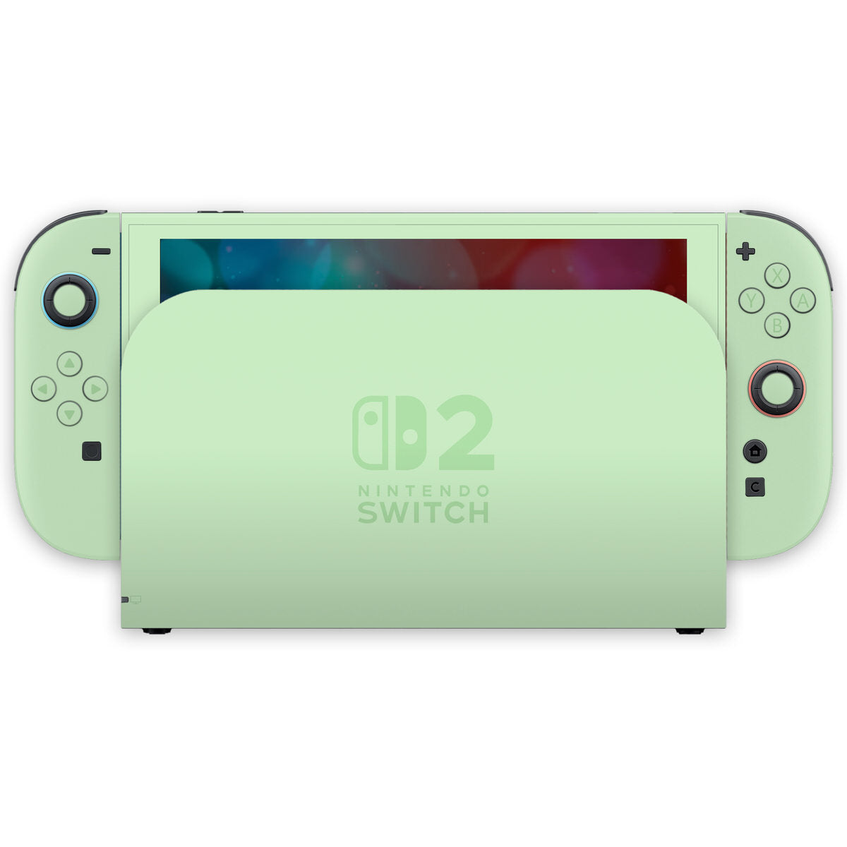 pastel green nintendo switch 2 console skin