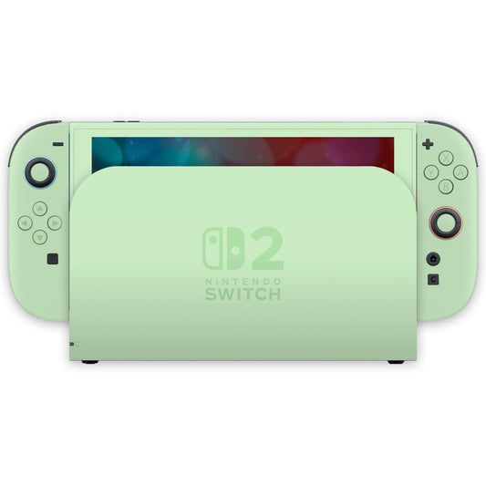 pastel green nintendo switch 2 console skin