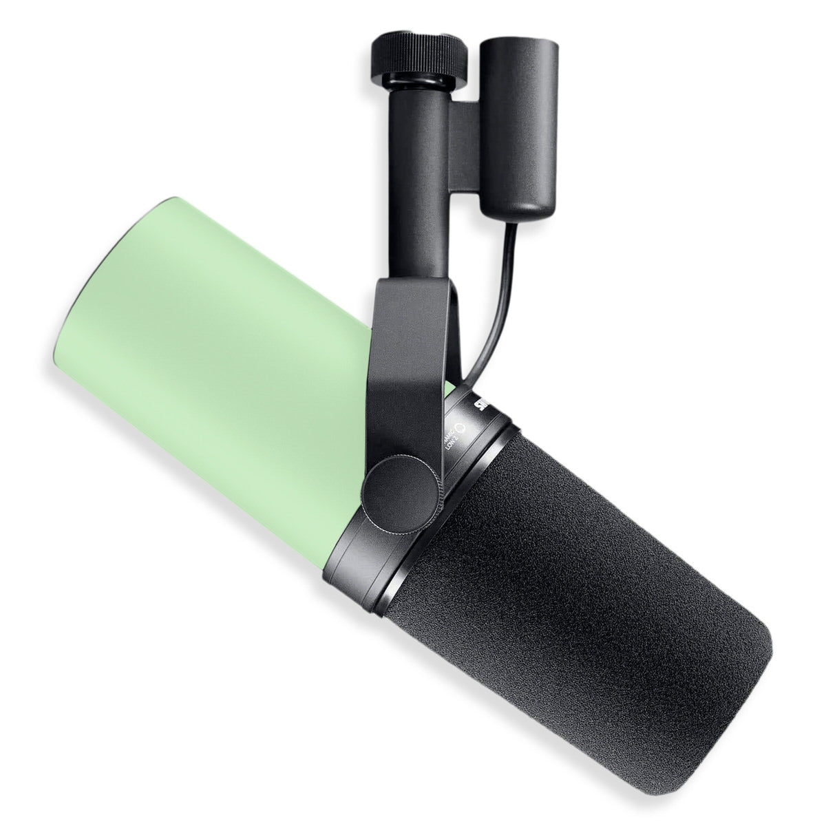 pastel green shure sm7b microphone skin