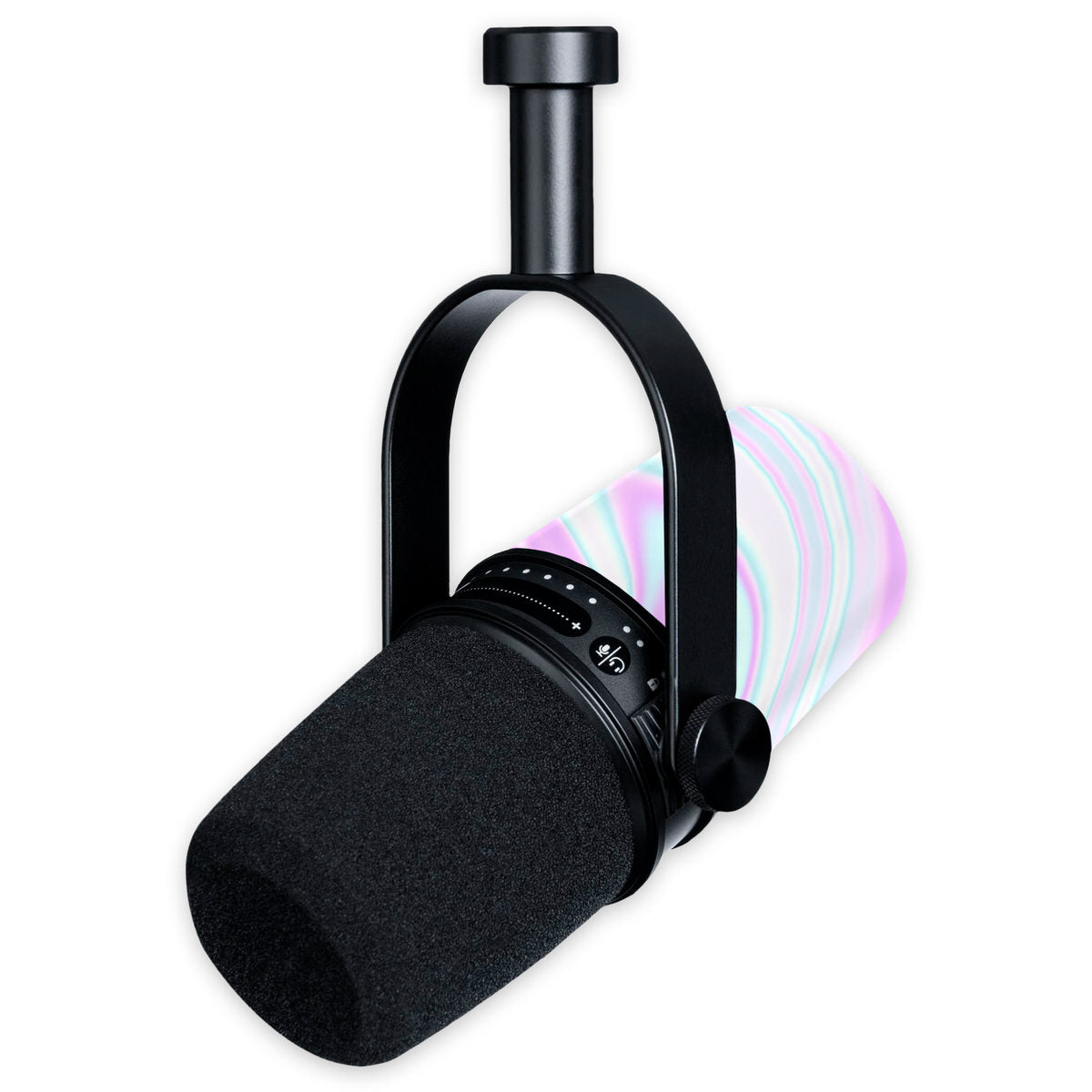 pastel liquid marble shure mv7 microphone skin