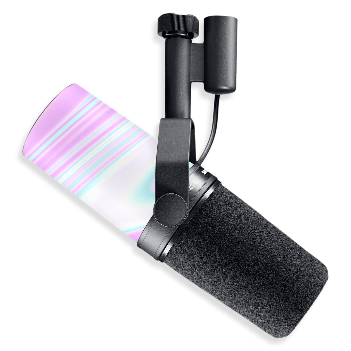 pastel liquid marble shure sm7b microphone skin