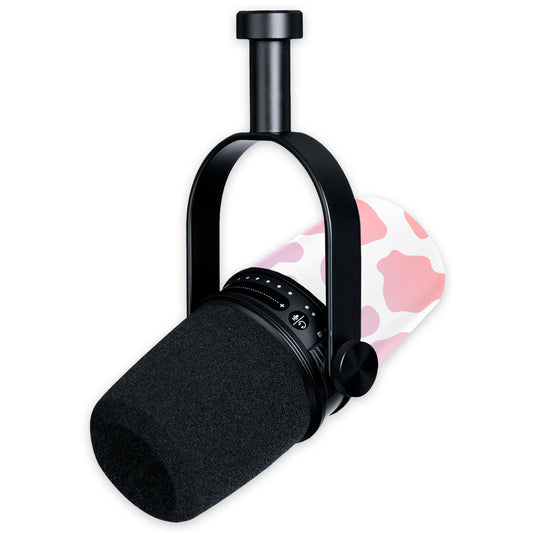 pastel moo moo shure mv7 microphone skin