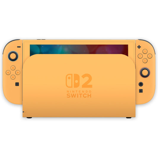 pastel orange nintendo switch 2 skin
