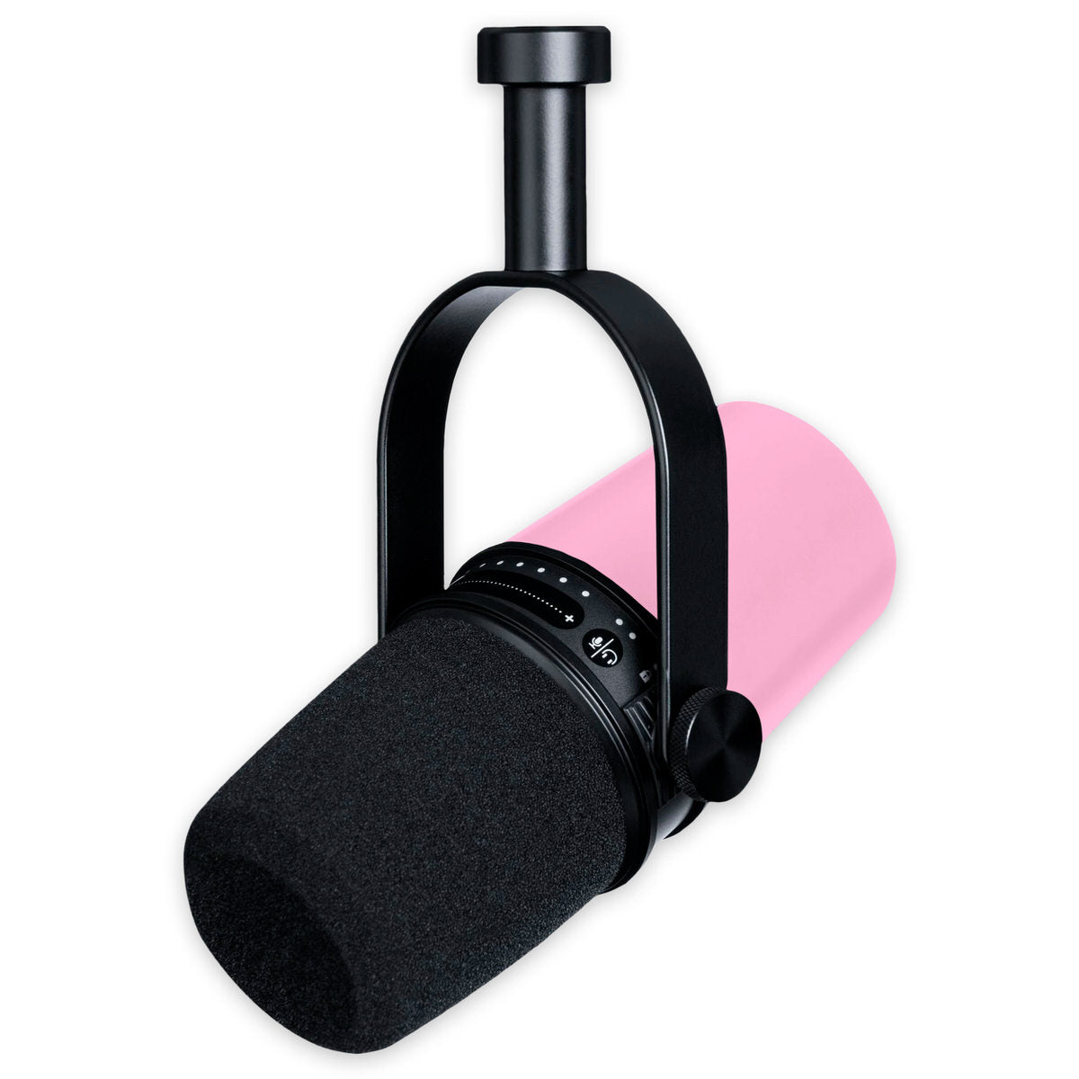 pastel pink shure mv7 microphone skin