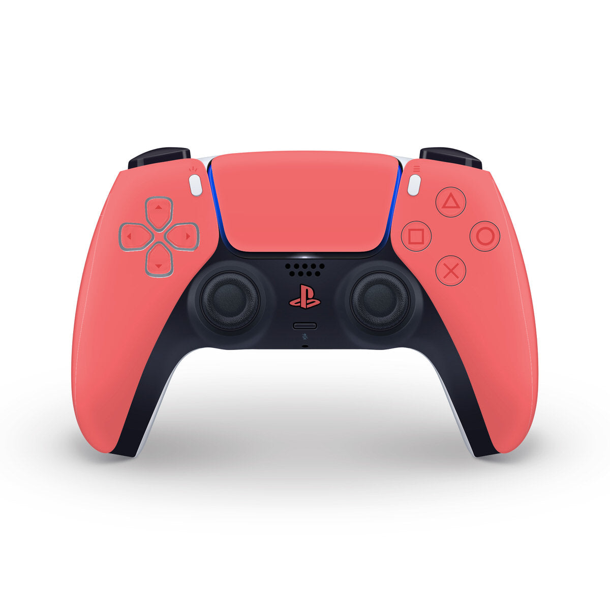 pastel red ps5 controller skin