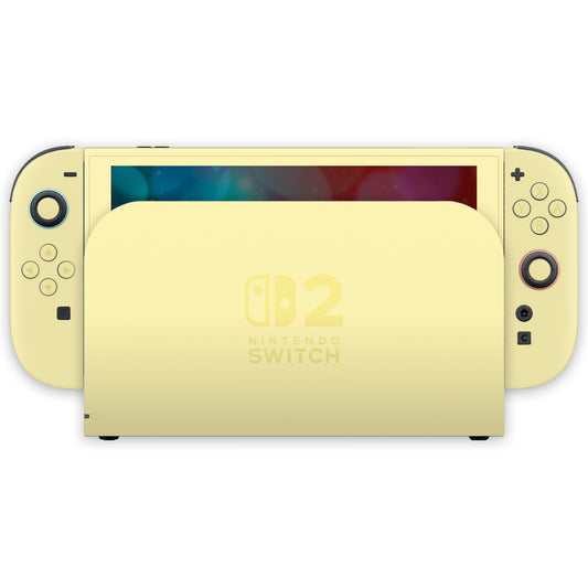 pastel yellow nintendo switch 2 skin