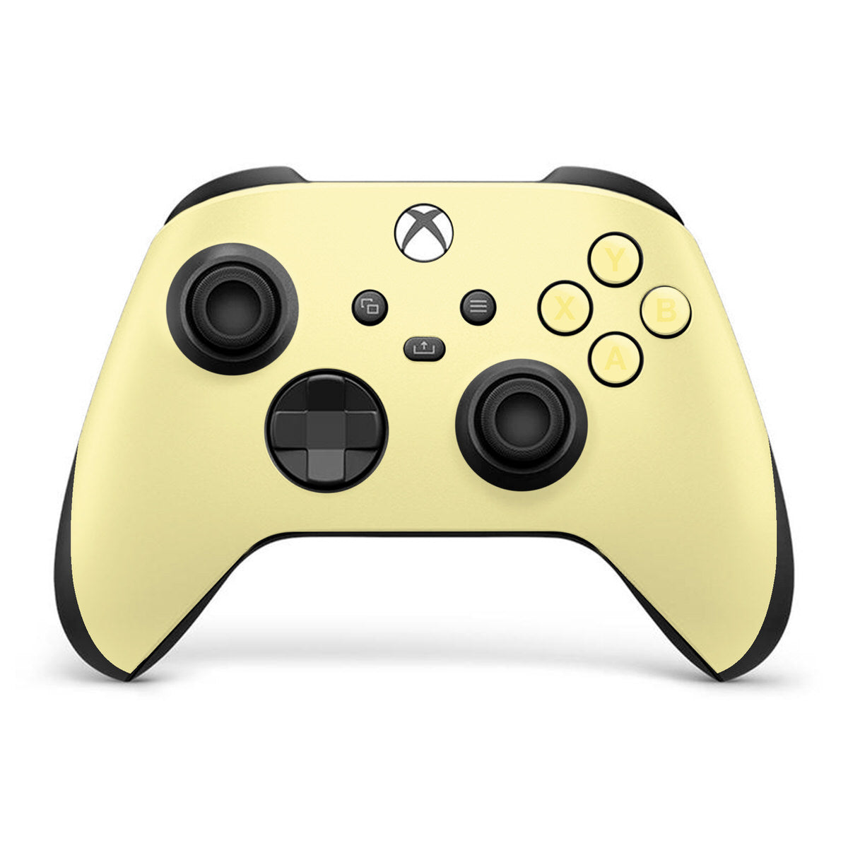 pastel yellow xbox series x controller skin
