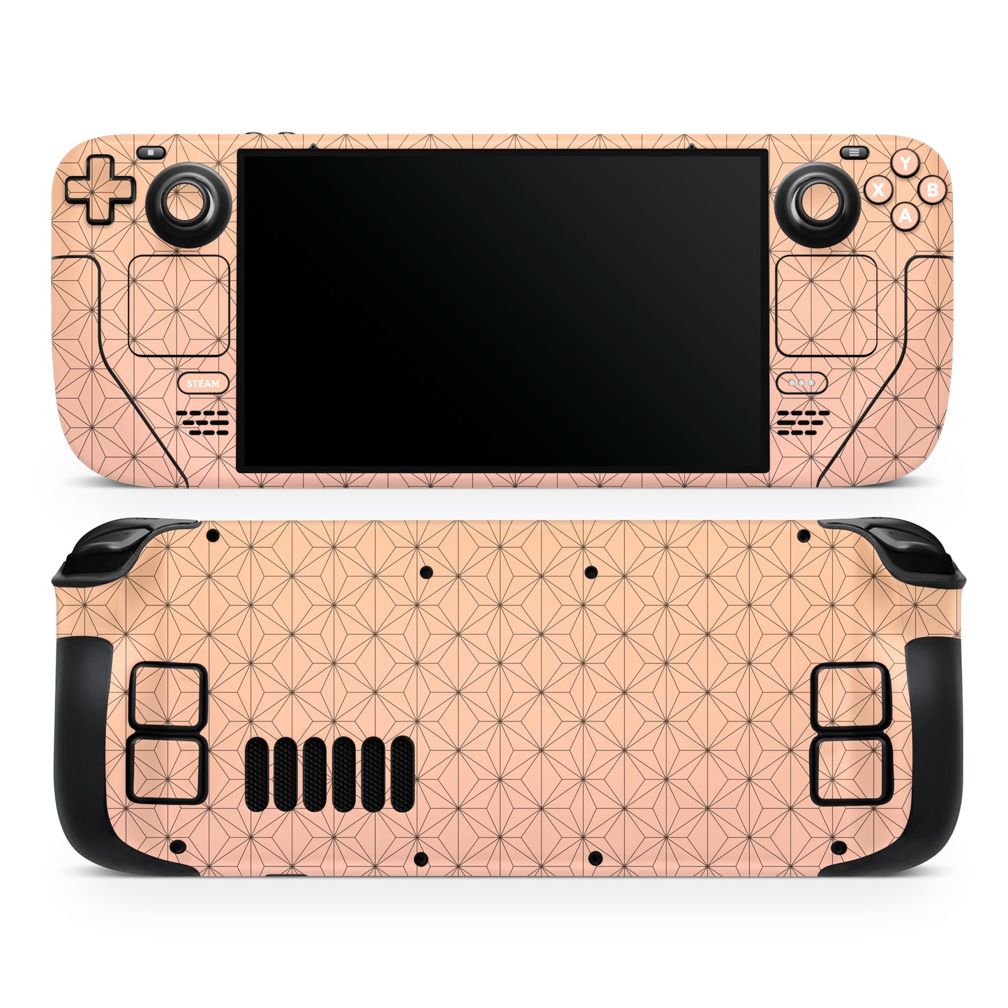 peach asanoha steam deck skin