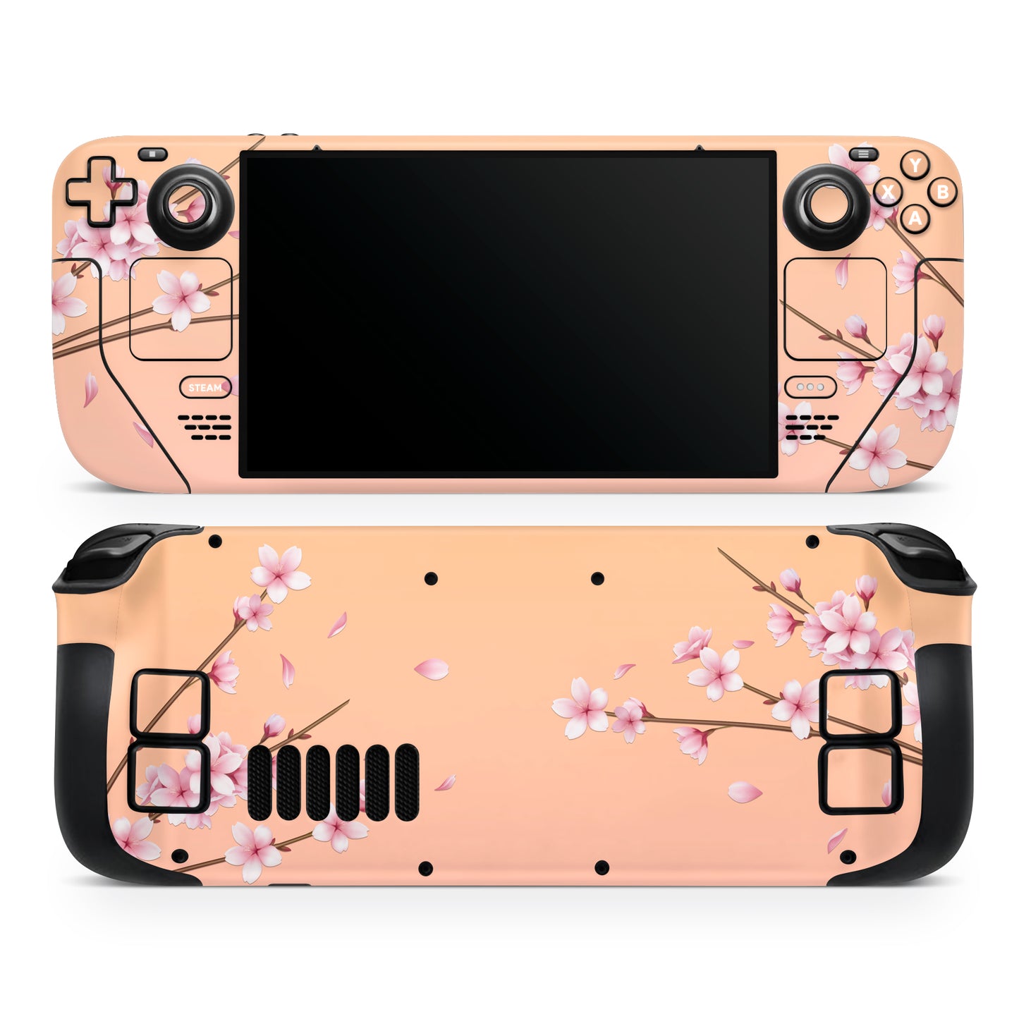 peach cherry blossom valve steam deck skin