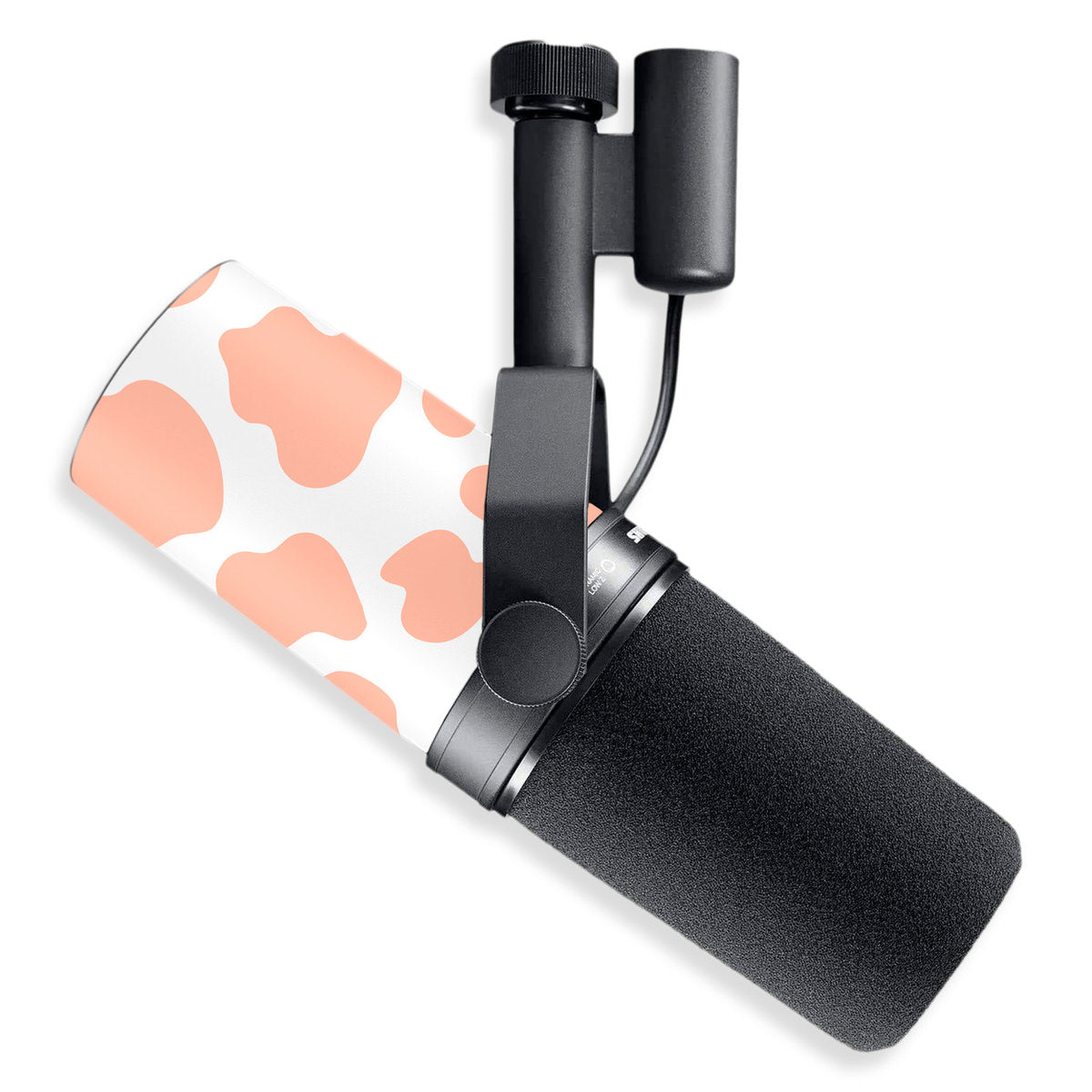 peach moo moo shure sm7b microphone skin