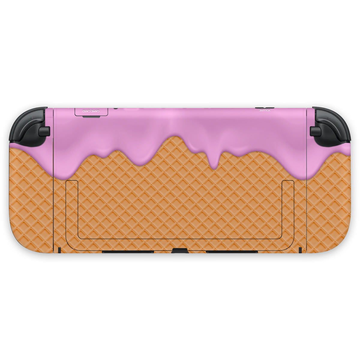 pink ice cream nintendo switch 2 joycon & console skin
