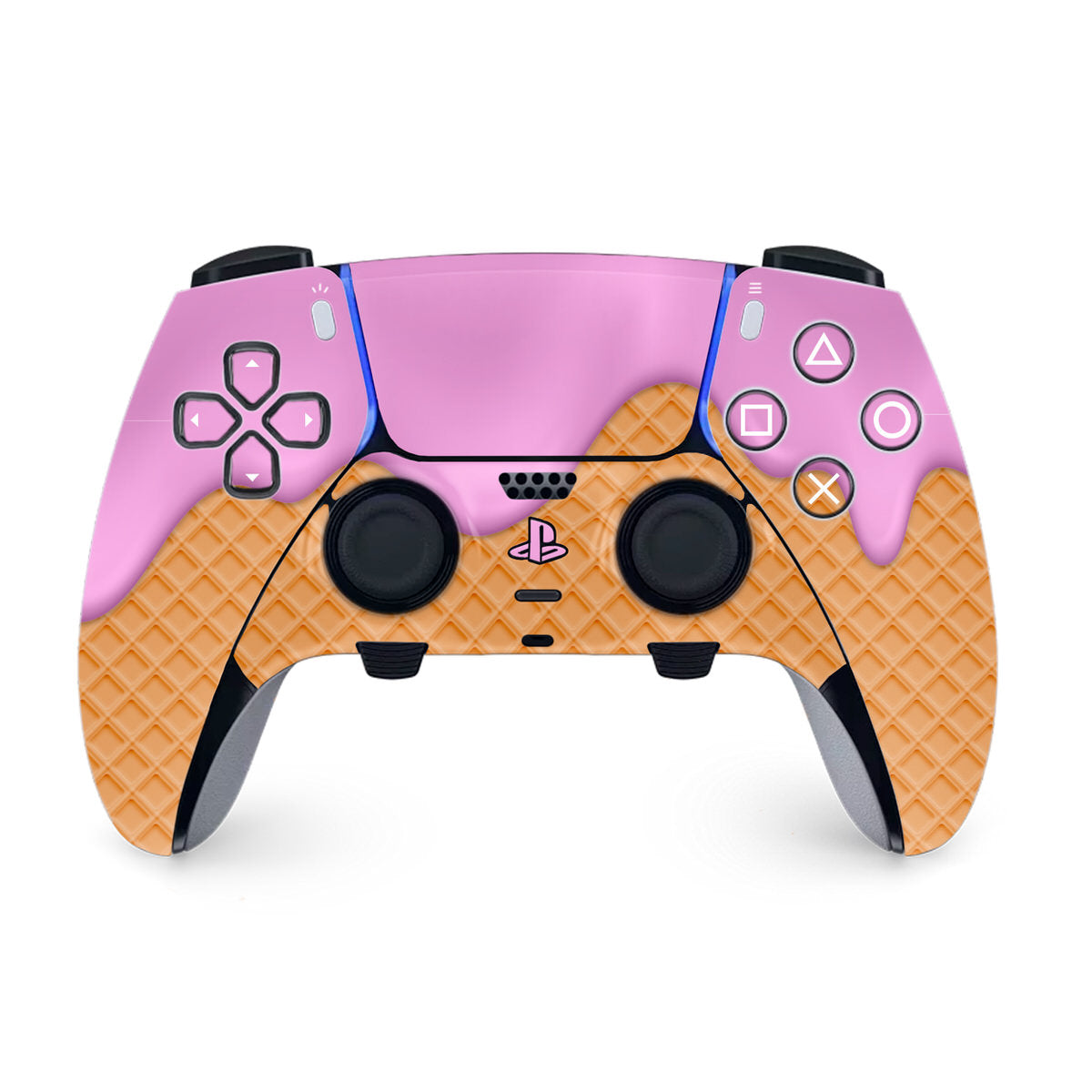 pink ice cream ps5 dualsense edge controller skin