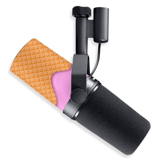 pink ice cream shure sm7b microphone skin