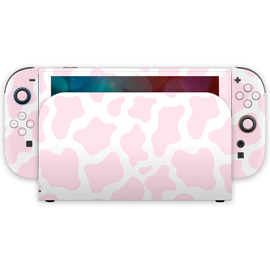 pink moo moo nintendo switch 2 skin