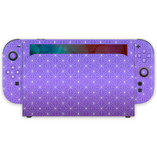 Purple Asanoha Nintendo Switch 2 Skin