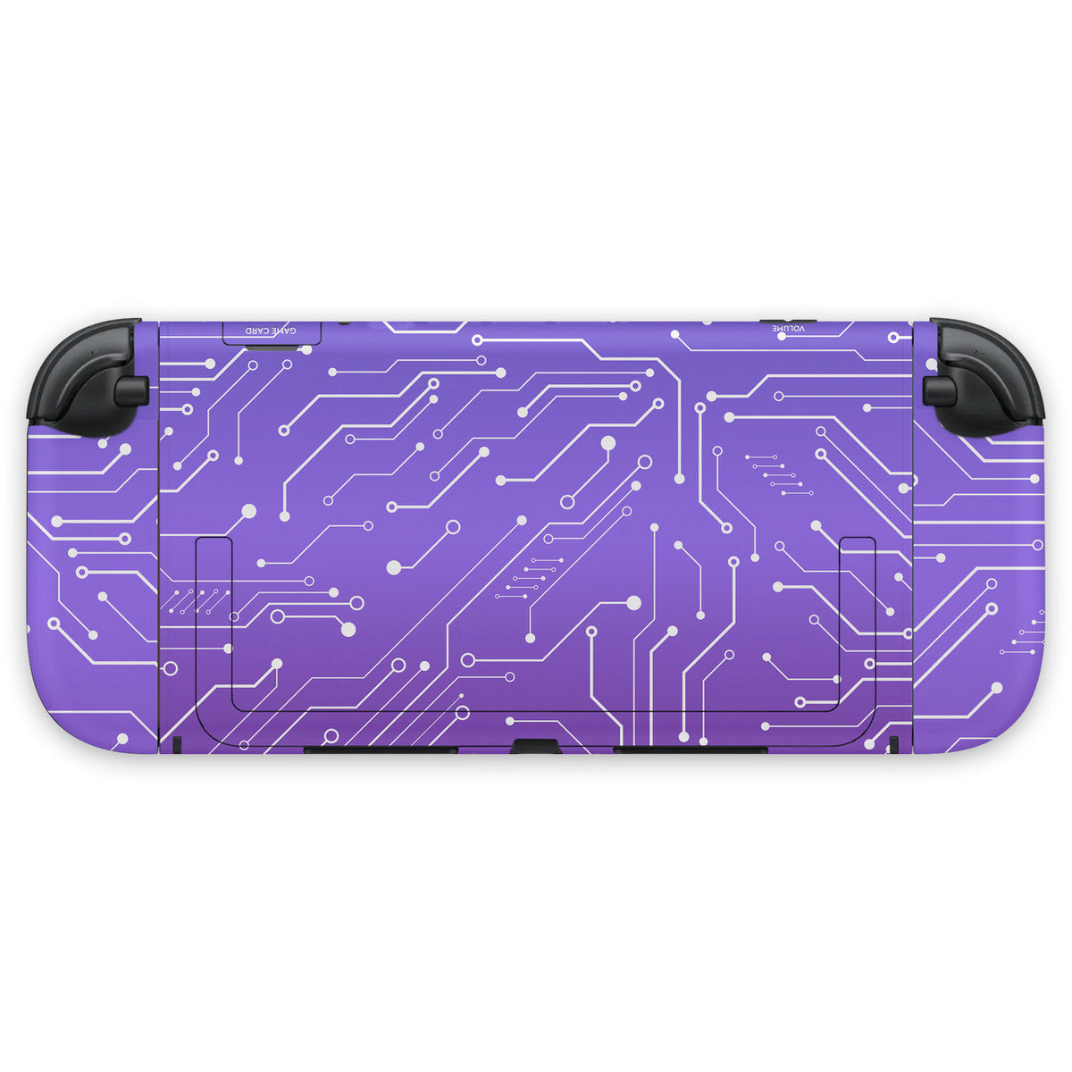 purple cybernetic nintendo switch 2 console & joycon skin