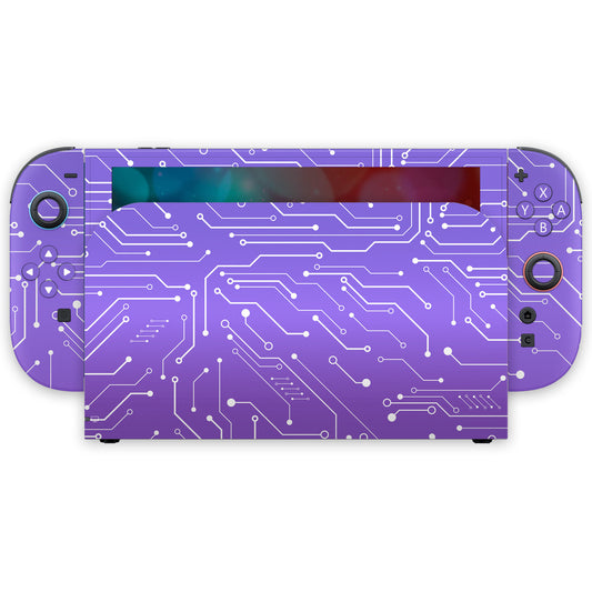 purple cybernetic nintendo switch 2 skin