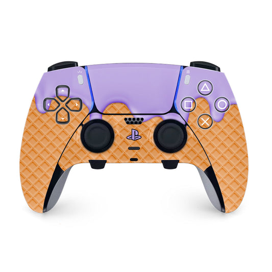 purple ice cream ps5 dualsense edge controller skin