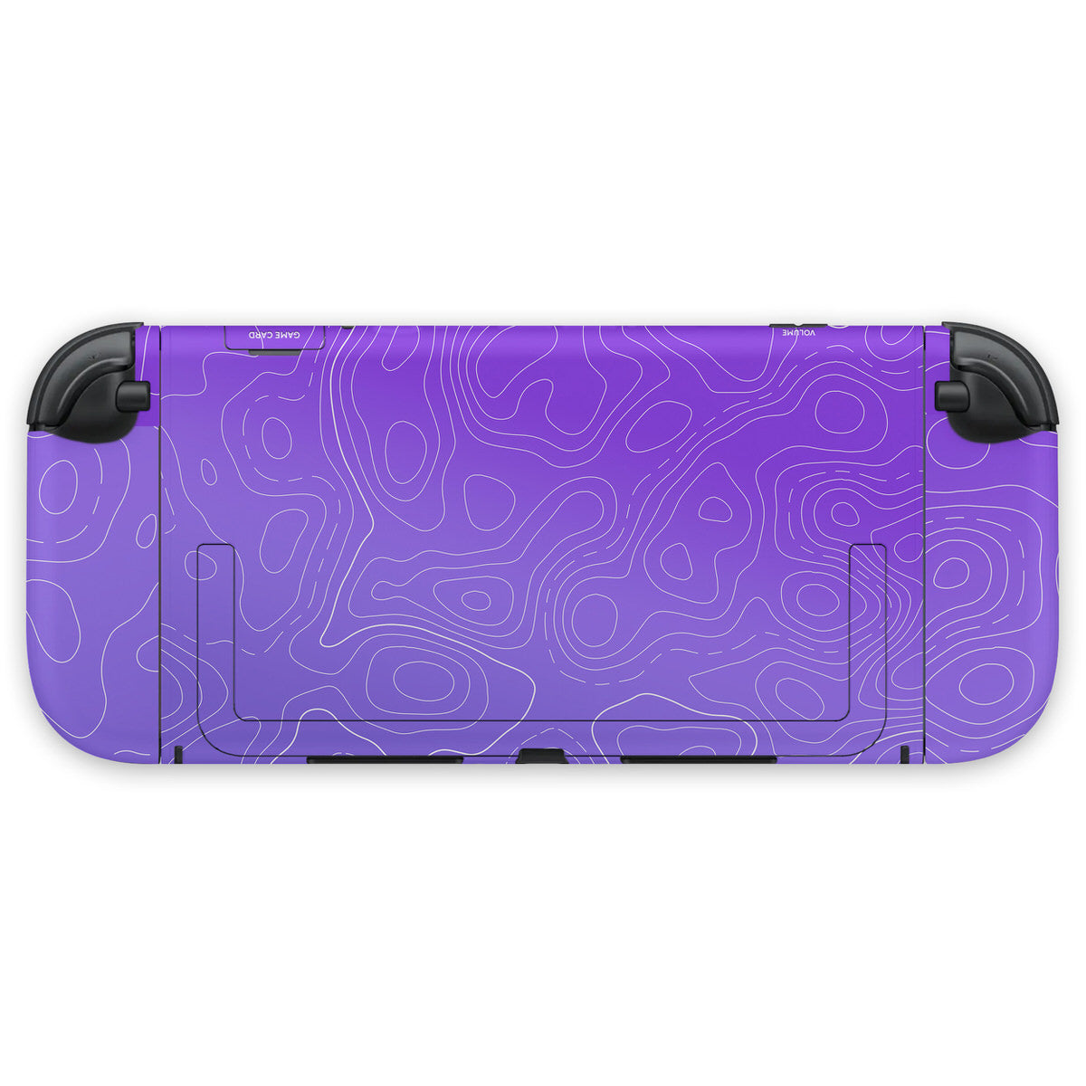 purple topographic nintendo switch 2 console & joycon skins