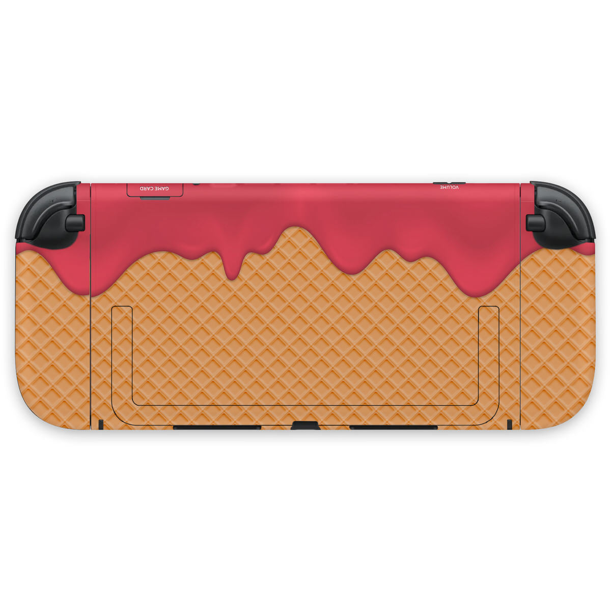 red ice cream nintendo switch 2 console & joycon skin