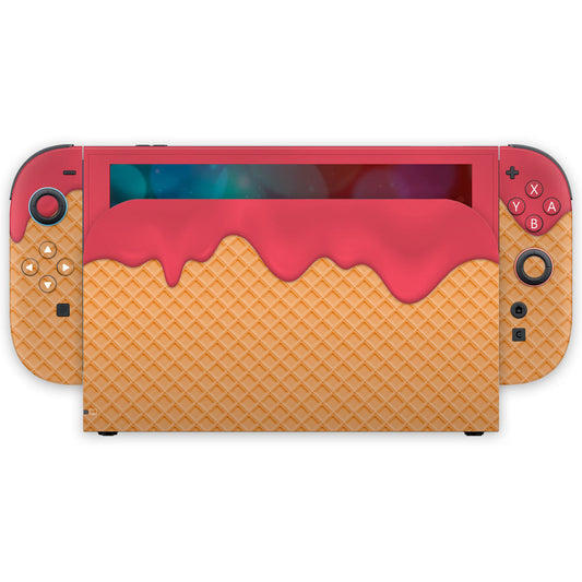 red ice cream nintendo switch 2 skin