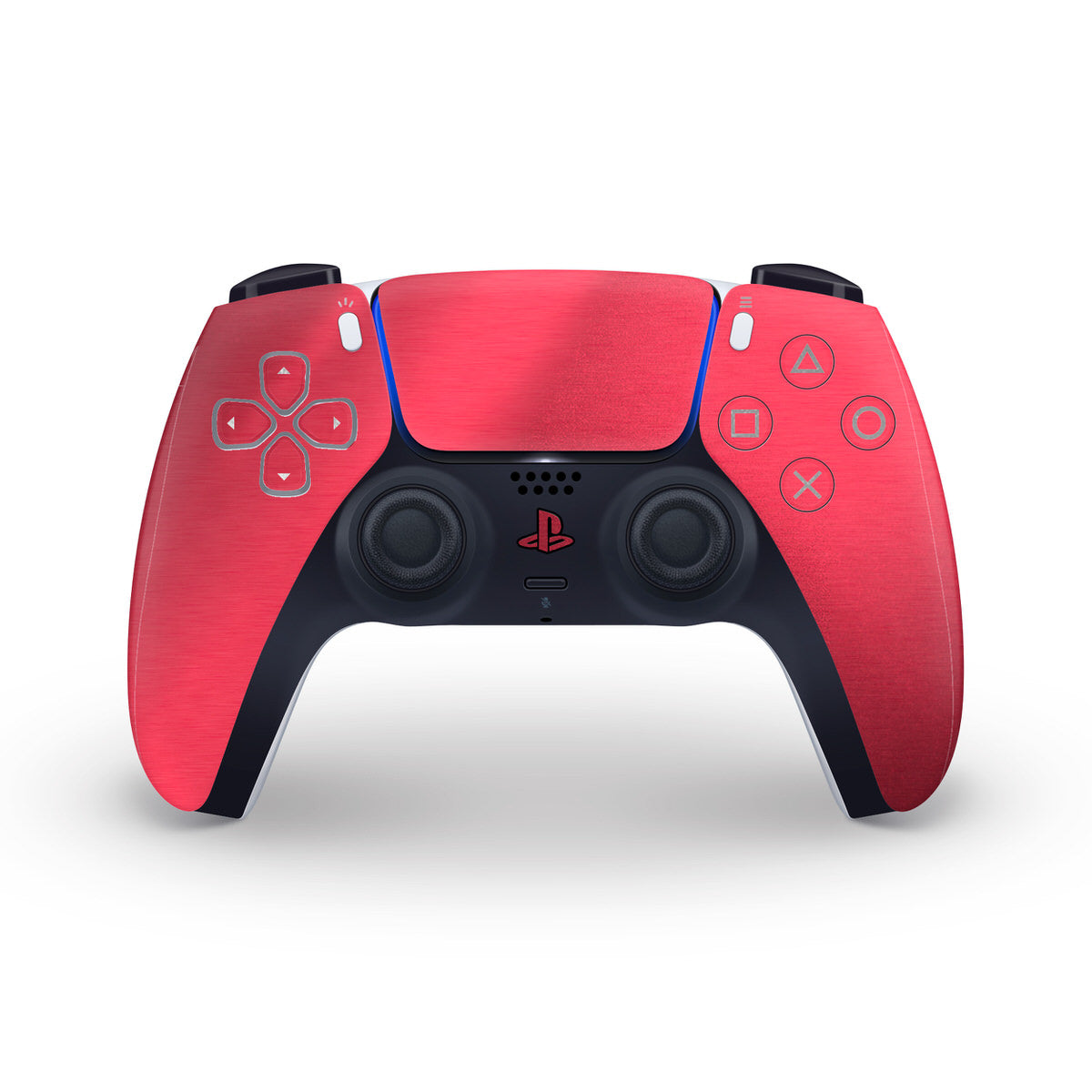 red steel ps5 controller skin