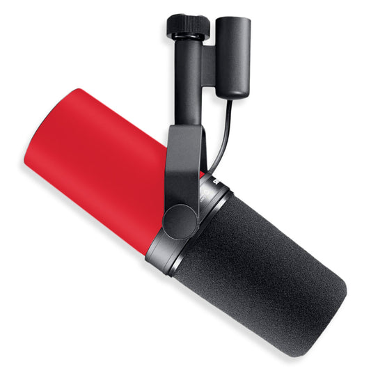 romantic red shure sm7b microphone skin