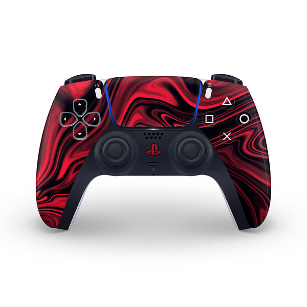 Ruby Liquid Marble PS5 Controller Skin – GhostlyGuard