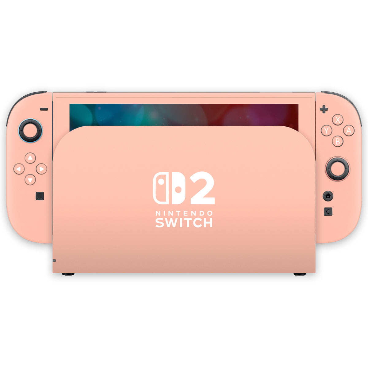 soft peach nintendo switch 2 skin