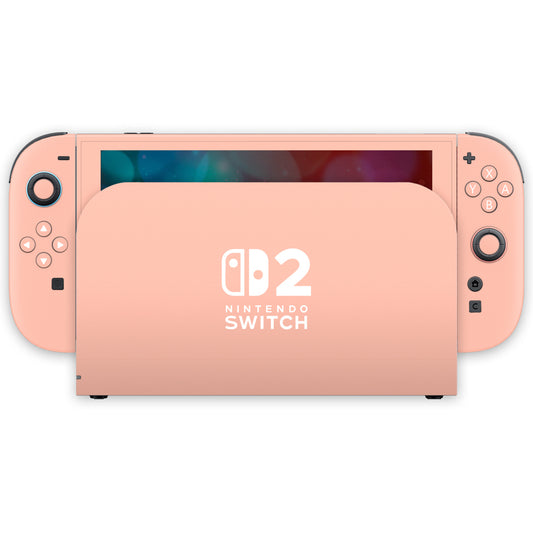 soft peach nintendo switch 2 skin