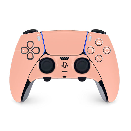 soft peach ps5 dualsense edge controller skin