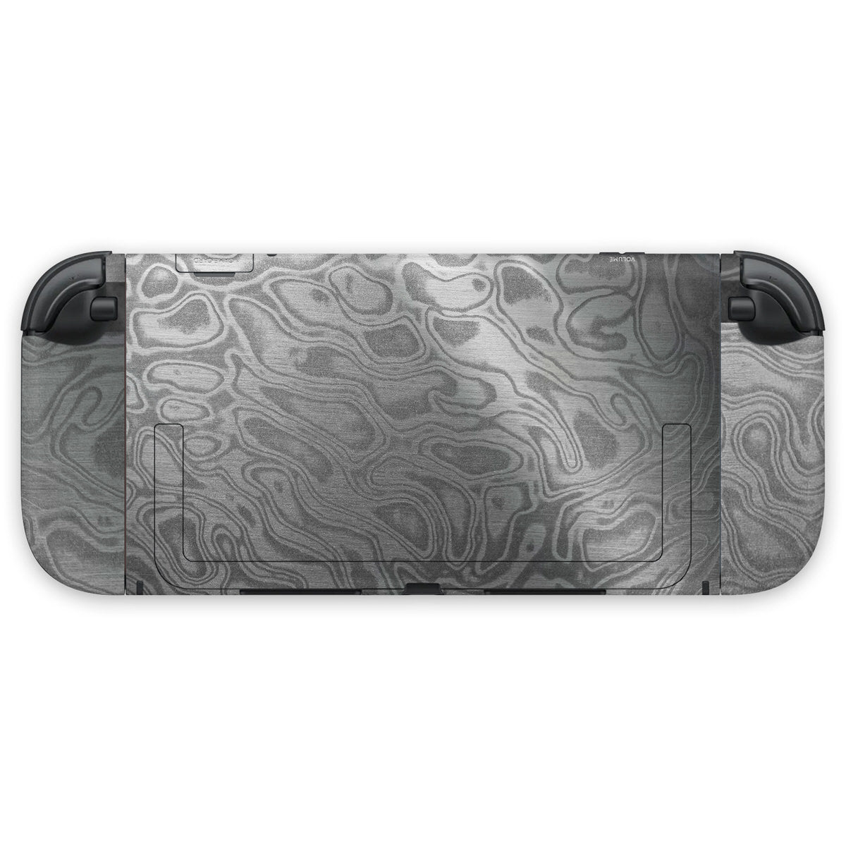 steel damascus nintendo switch 2 console & joycon skin