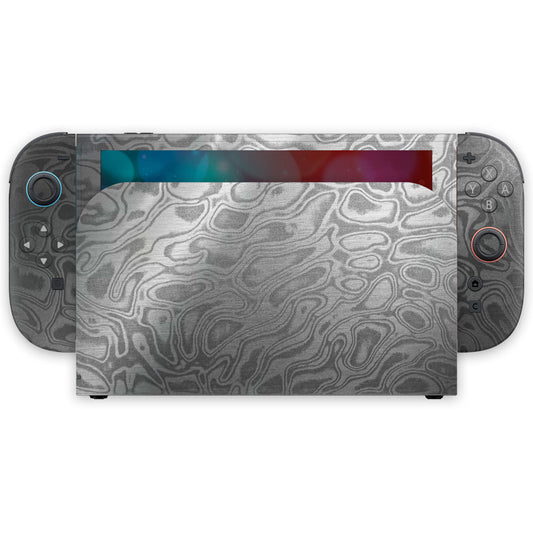 steel damascus nintendo switch 2 skin