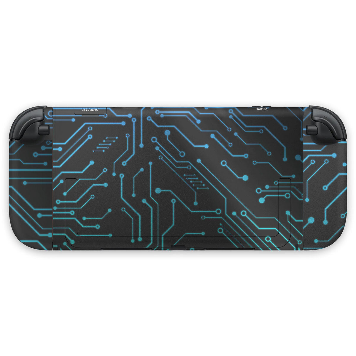 teal cybernetic nintendo switch 2 console & joycon cover skin