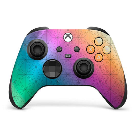 titanium asanoha xbox series x controller skin
