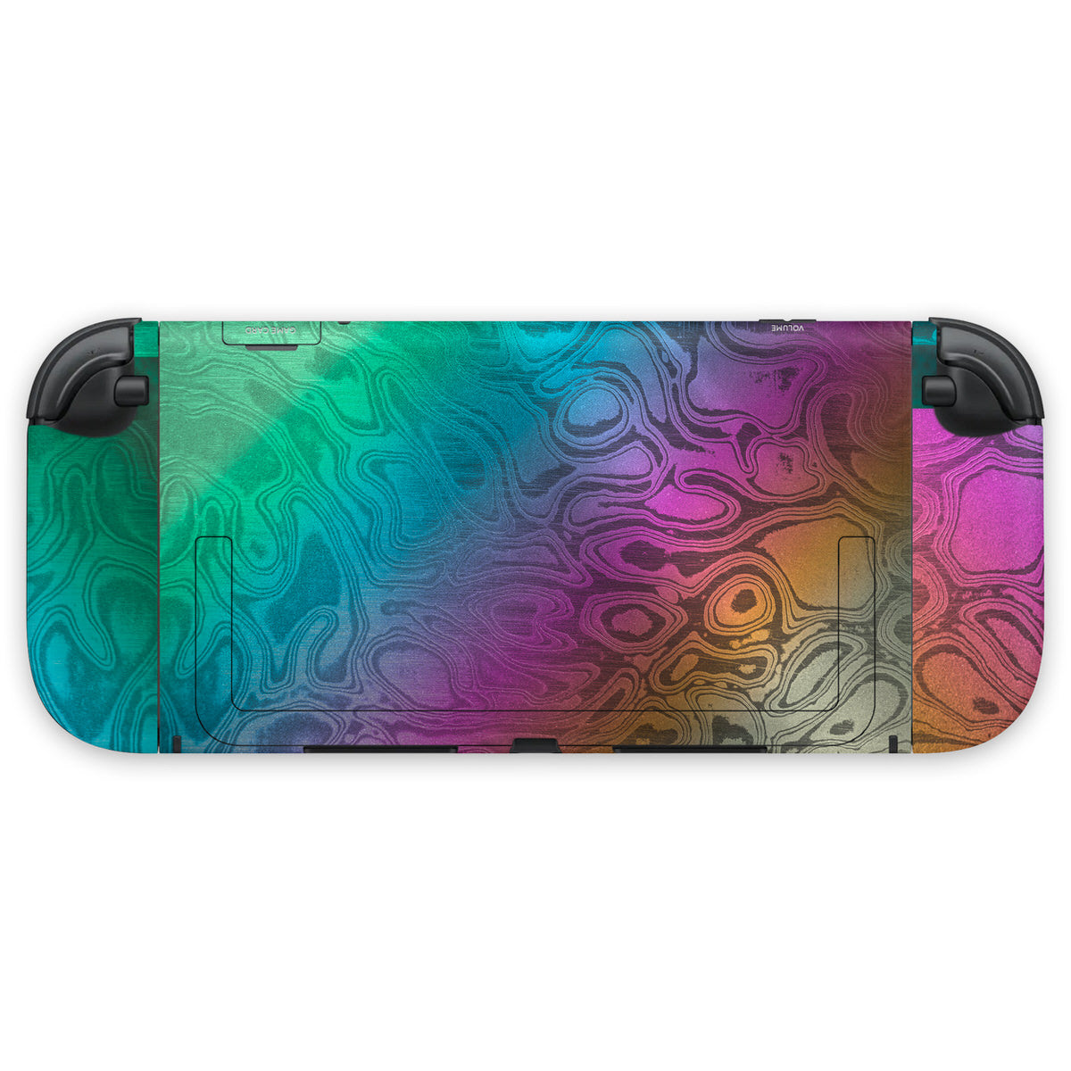 titanium damascus nintendo switch 2 console & joycons skin