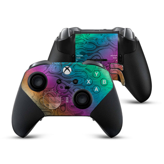 titanium damascus xbox elite series 2 controller skin