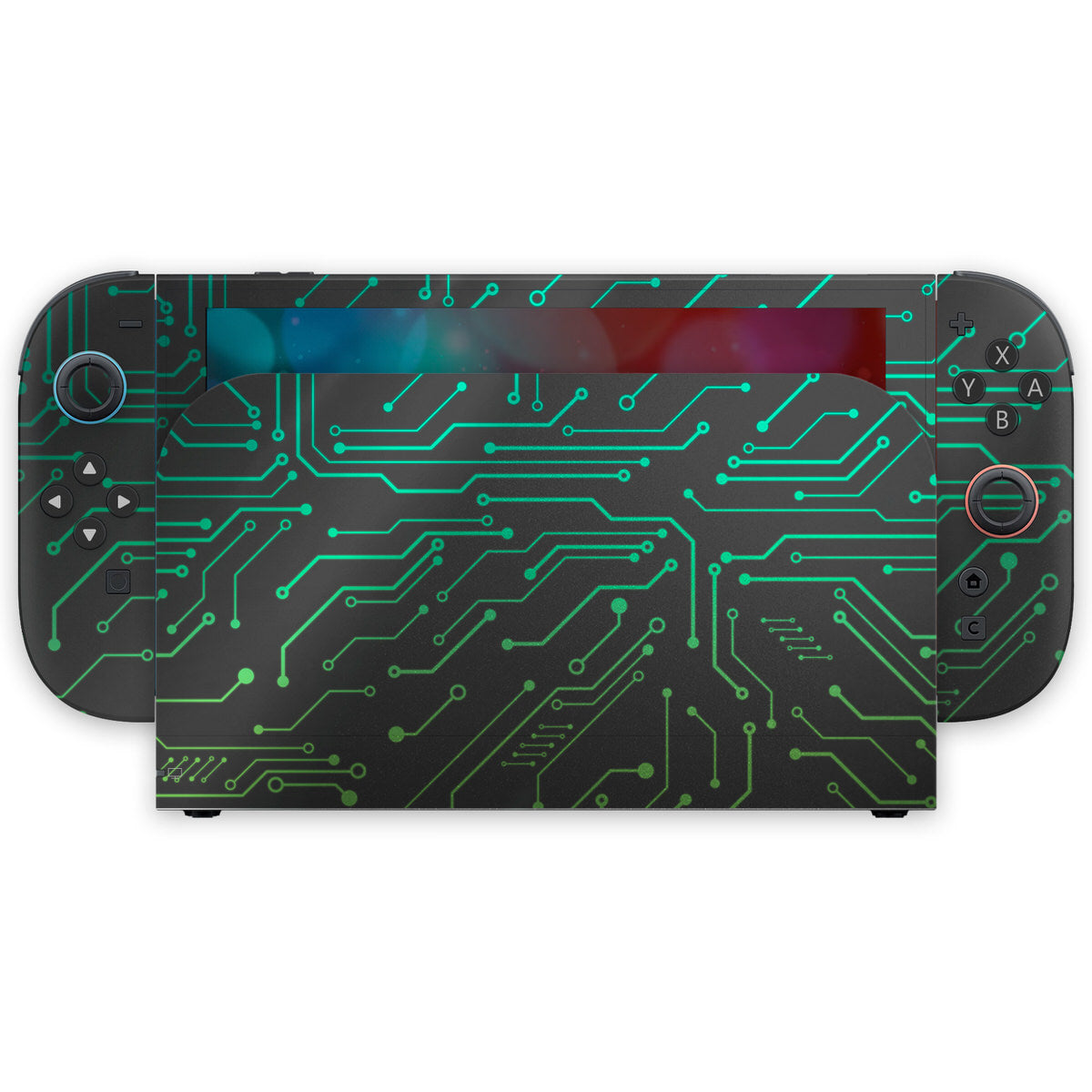 toxic cybernetic nintendo switch 2 skin