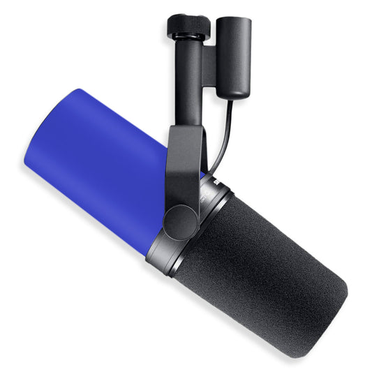 ultramarine blue shure sm7b microphone skin