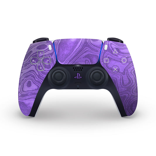 violet damascus ps5 controller decal skin