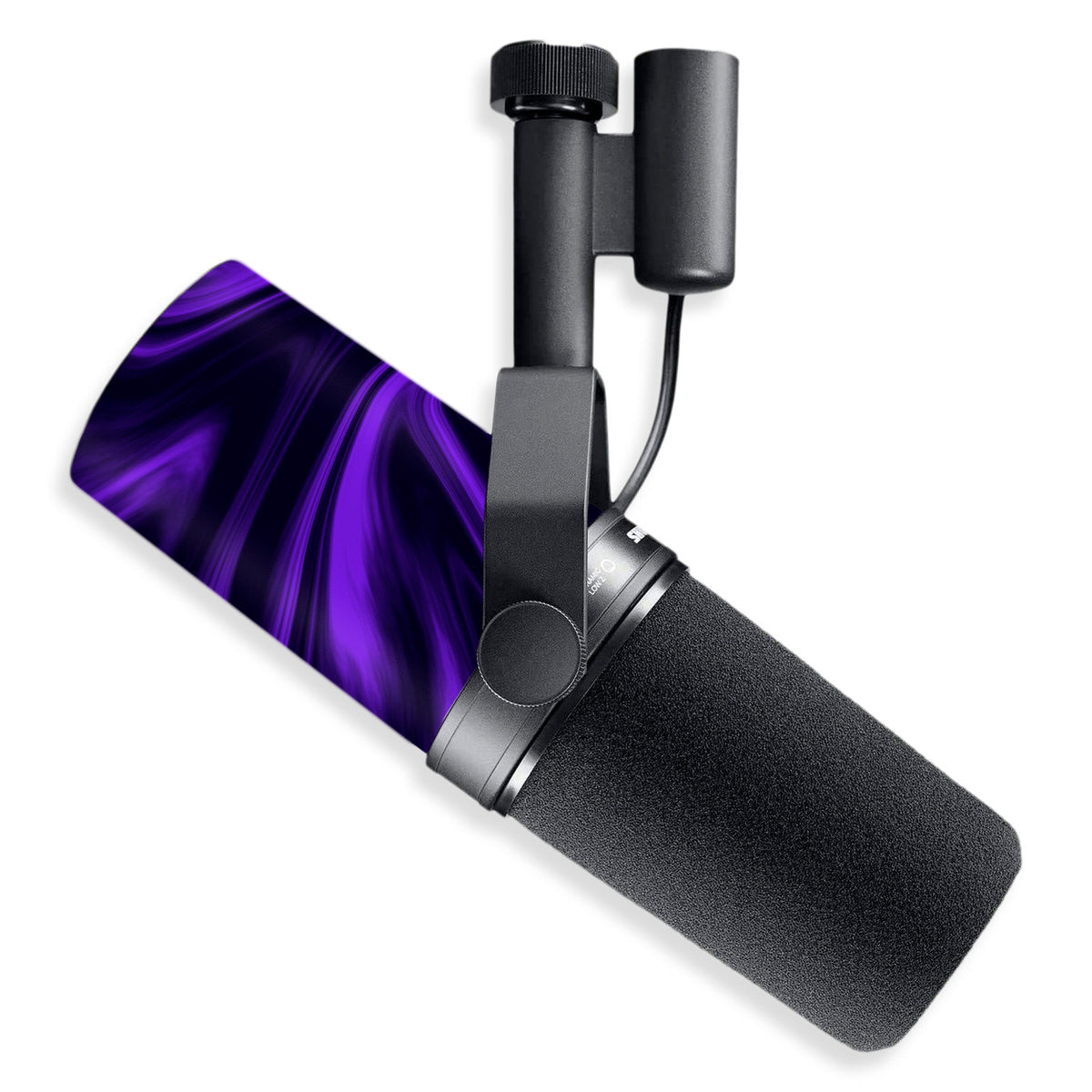 violet liquid marble shure sm7b microphone skin